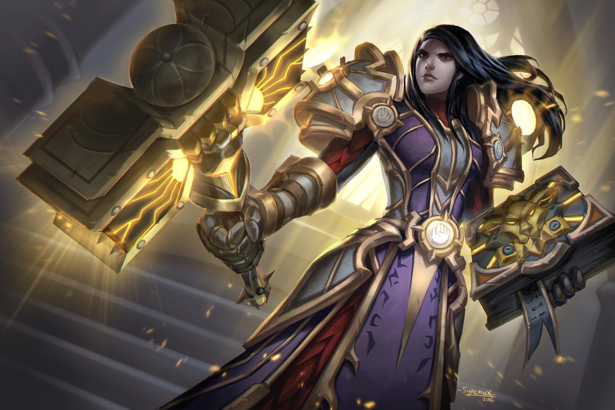 魔兽世界：奶骑8.2版本PVP评级战场精华，特质及属性天赋分享